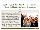 Psychologist Ron Jacobson - Personal Growth Matter to Your Business
