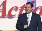Sen. Ted Cruz gets heckled at conservative conference