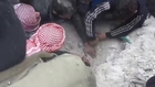 Child Rescued from Under Rubble in Syria *VOLUME*