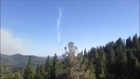 California Wild Fire DC10 Drop Over House Yosemite National Park Burning