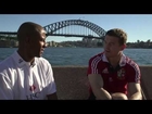 Brian O'Driscoll talks to George Gregan ahead of The Waratahs game #LionsHSBC