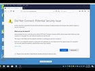 Did Not Connect Potential Security Issue How to fix on mozilla Firefox