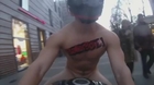 WANTED by police: Naked burnout biker