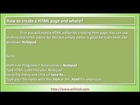 How to create a HTML page and where ? - HTML Tutorial with example - willvick.com