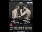 UFC 165 Official Event Fight Card Preview Brendan Schaub vs. Matt Mitrione