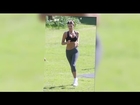Lucy Mecklenburgh Works Up a Sweat in a Low-Cut Sports Bra