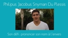 Les recrues 2013-2014 : Philipus Jacobus Snyman Du Plessis