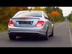 Mercedes C63 AMG Acceleration Kickdown Sound + first Onboard Drive Scenes + V8 REVS revving exhaust